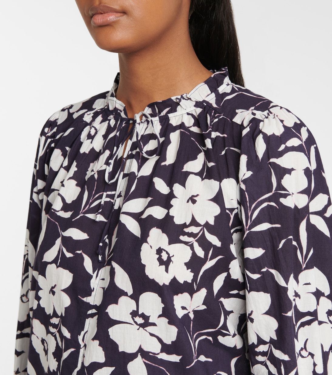 Anissa floral cotton blouse | Velvet
