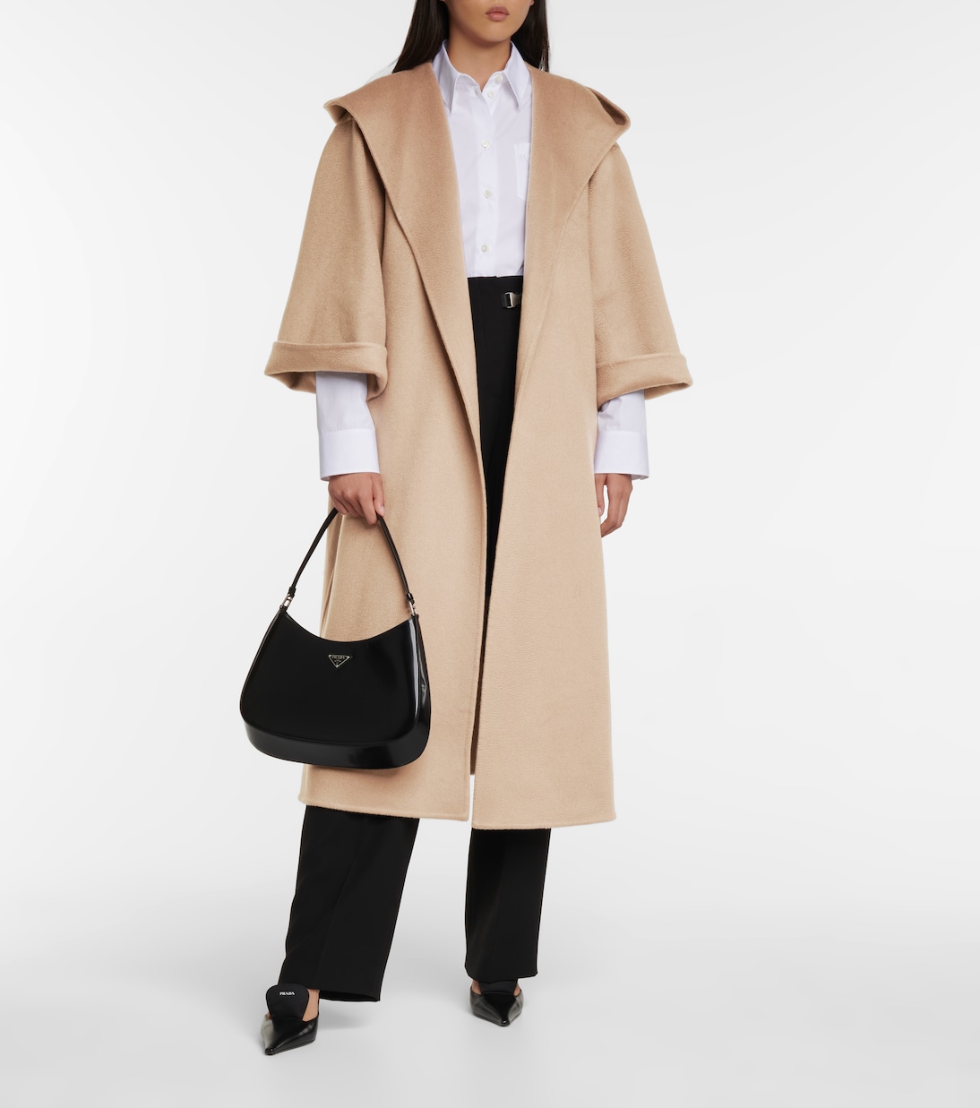 Mantel aus Kaschmir mit Gürtel | Prada
