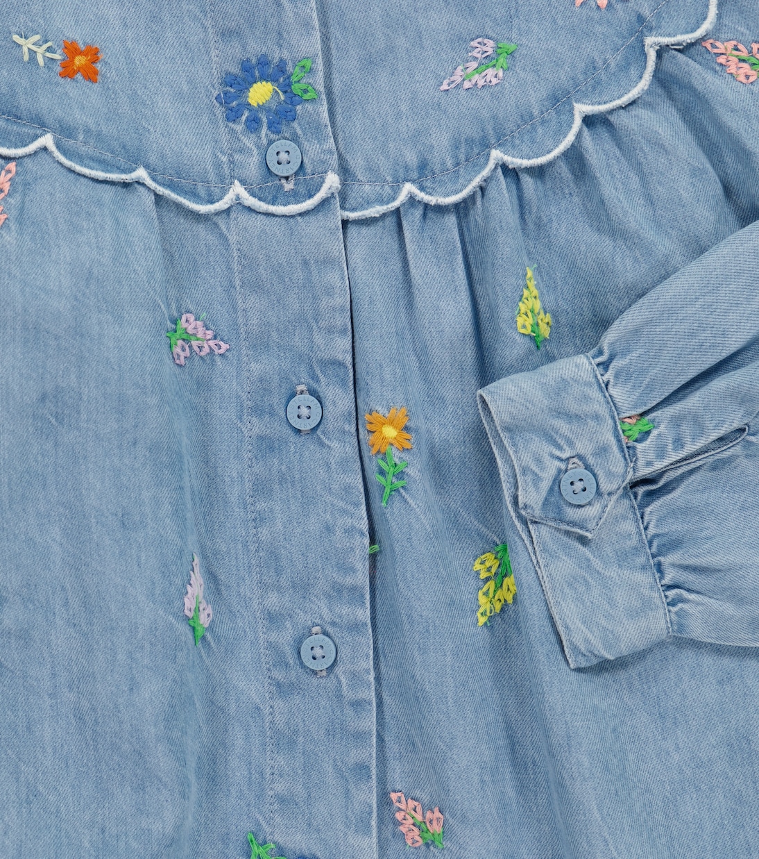 Camicia di jeans con ricamo | Stella McCartney Kids