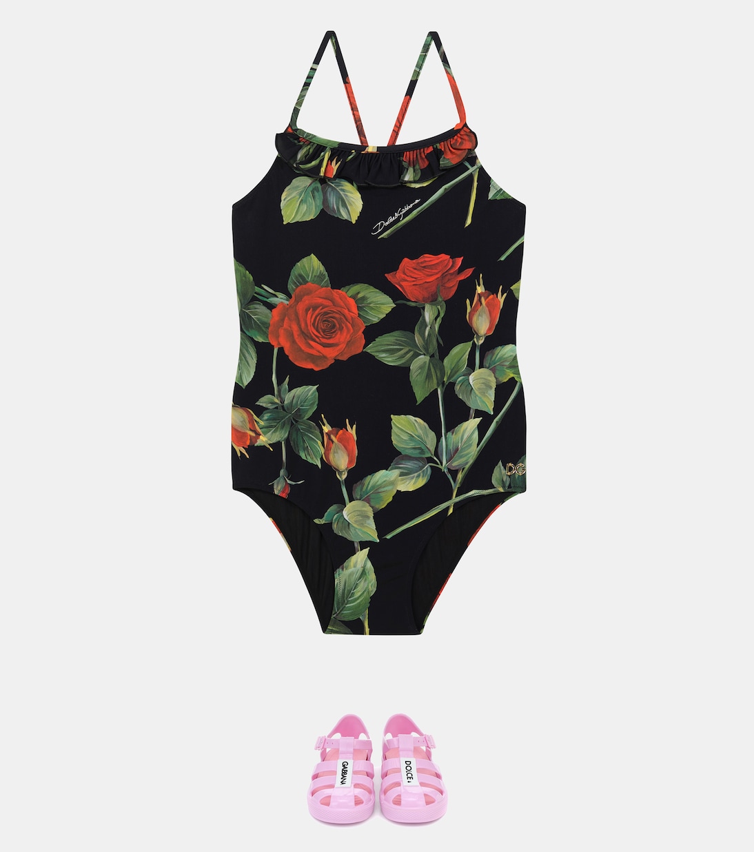 Maillot de bain à fleurs | Dolce&Gabbana Kids