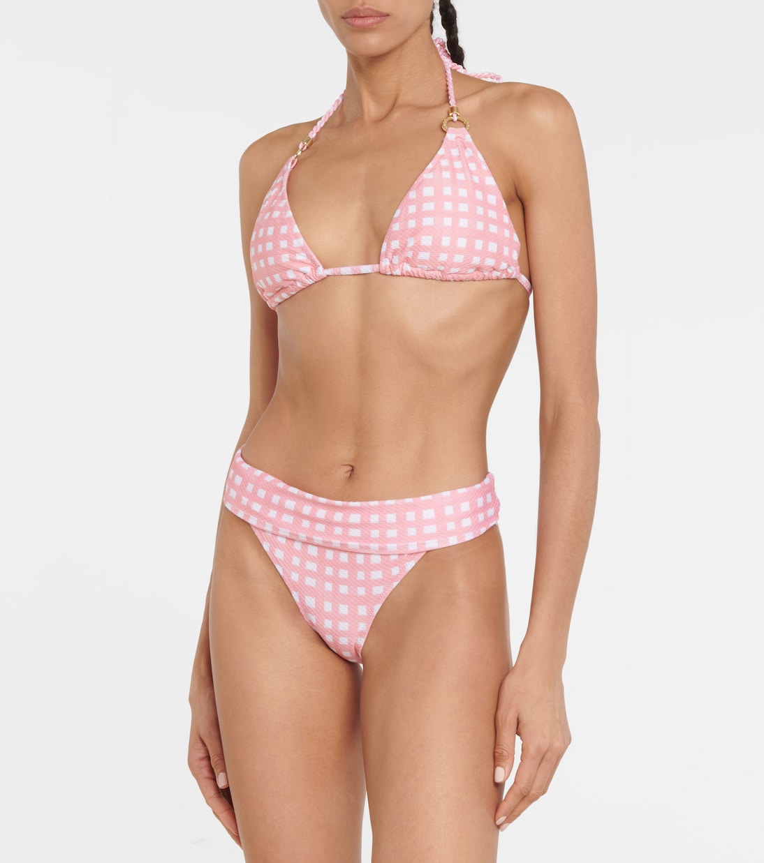 Capri checked bikini bottoms | Heidi Klein