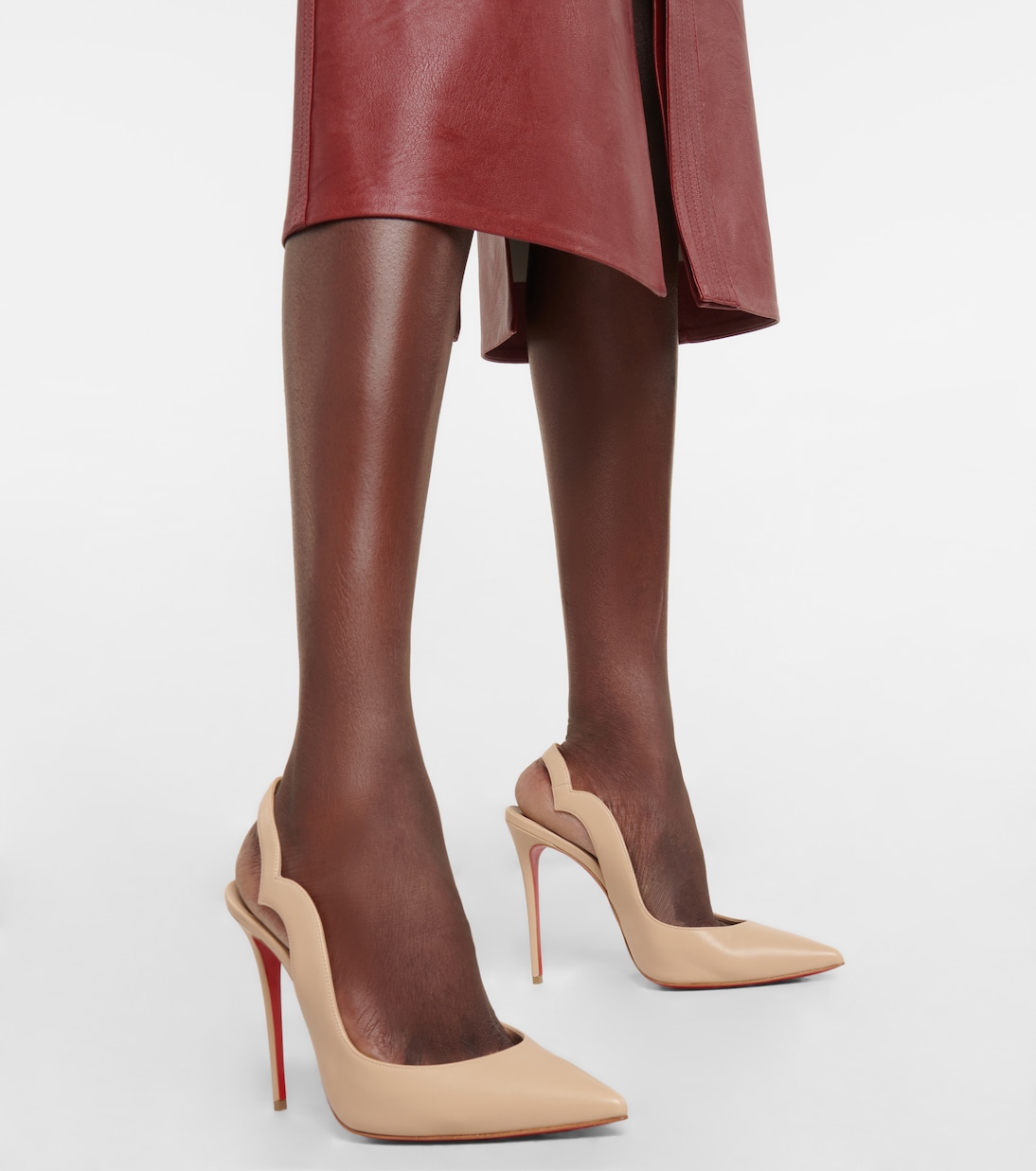 Nudes Hot Chick leather pumps | Christian Louboutin