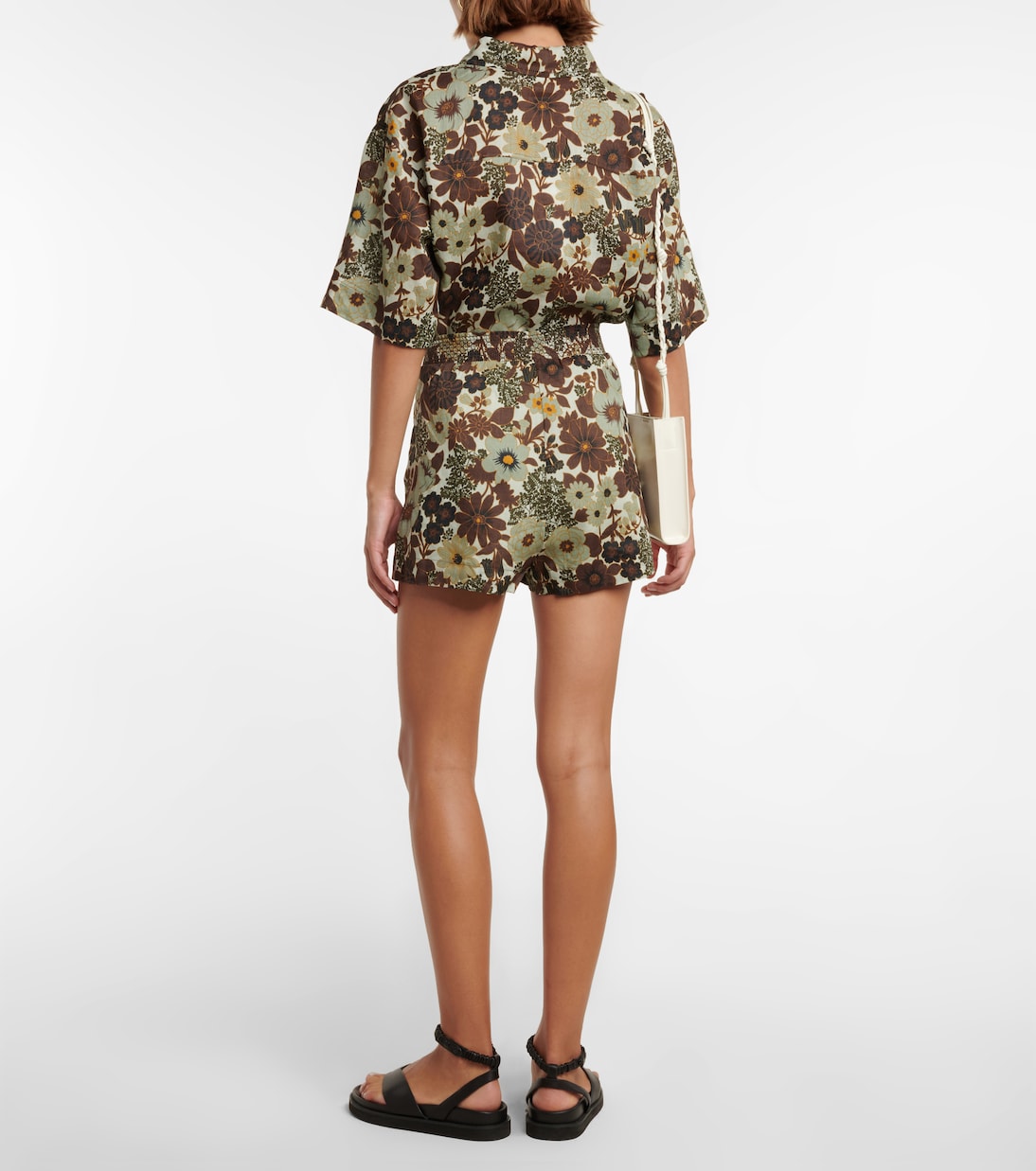 Constantine floral ramie shorts | SIR