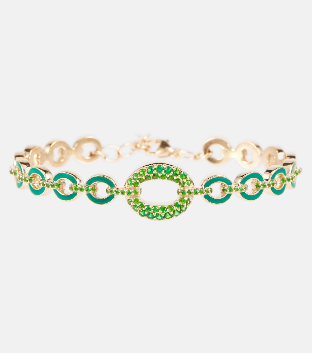 Bracelet Catena en or 18 ct et émeraudes | Nadine Aysoy
