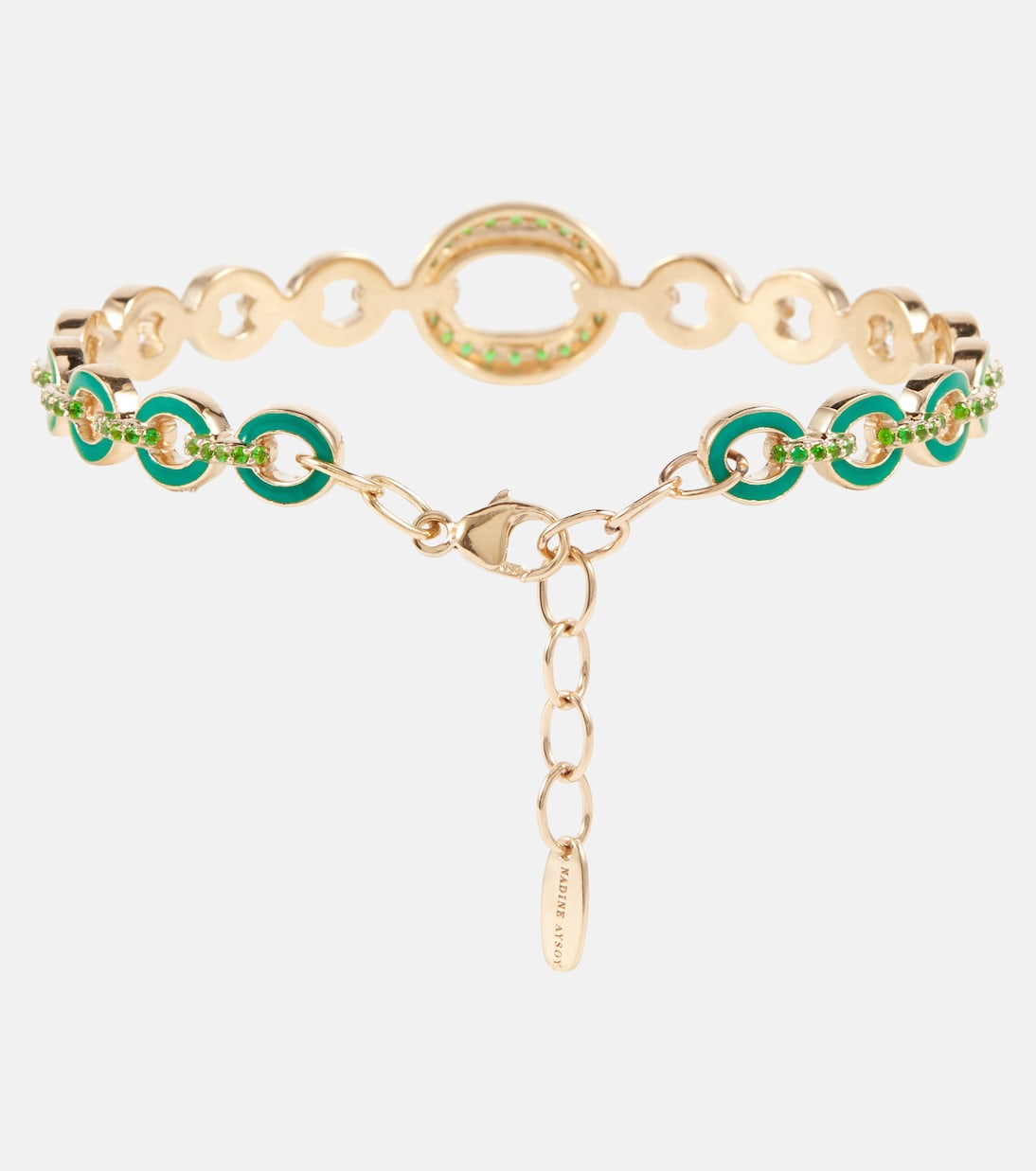 Bracelet Catena en or 18 ct et émeraudes | Nadine Aysoy