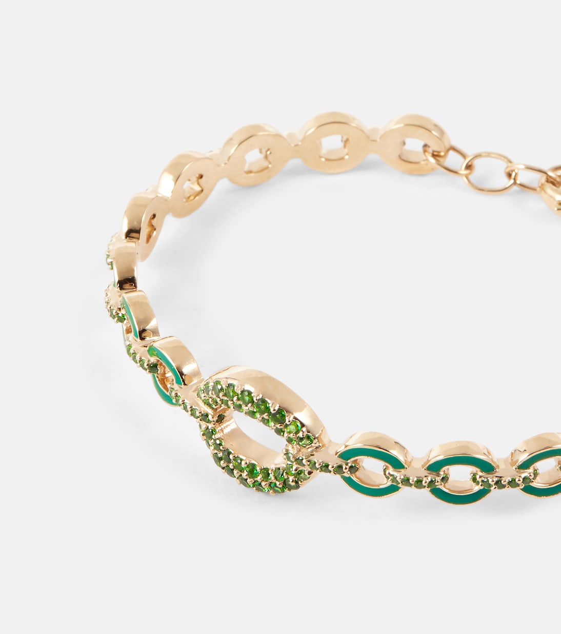 Bracelet Catena en or 18 ct et émeraudes | Nadine Aysoy