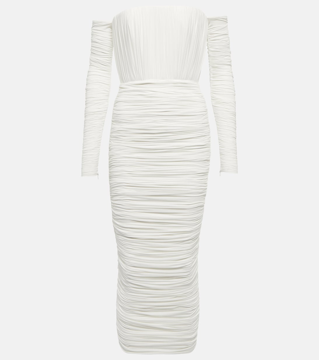 Sterling off-shoulder midi dress | Alex Perry