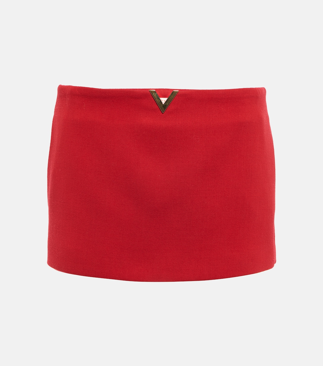 VLogo wool-blend crêpe skort | Valentino