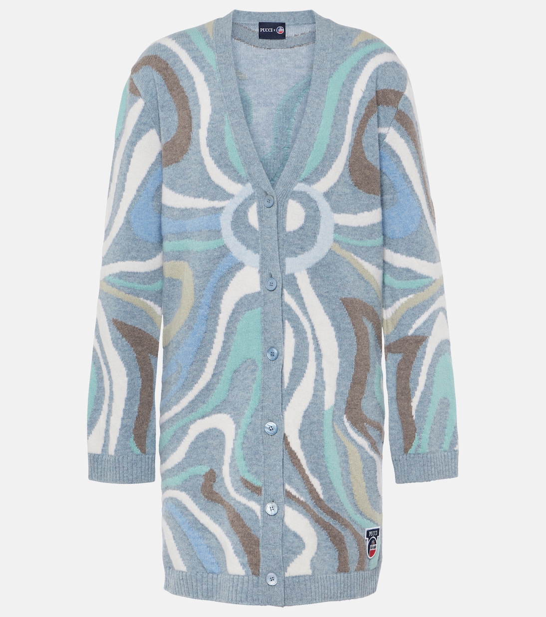 x Fusalp intarsia wool cardigan | Pucci