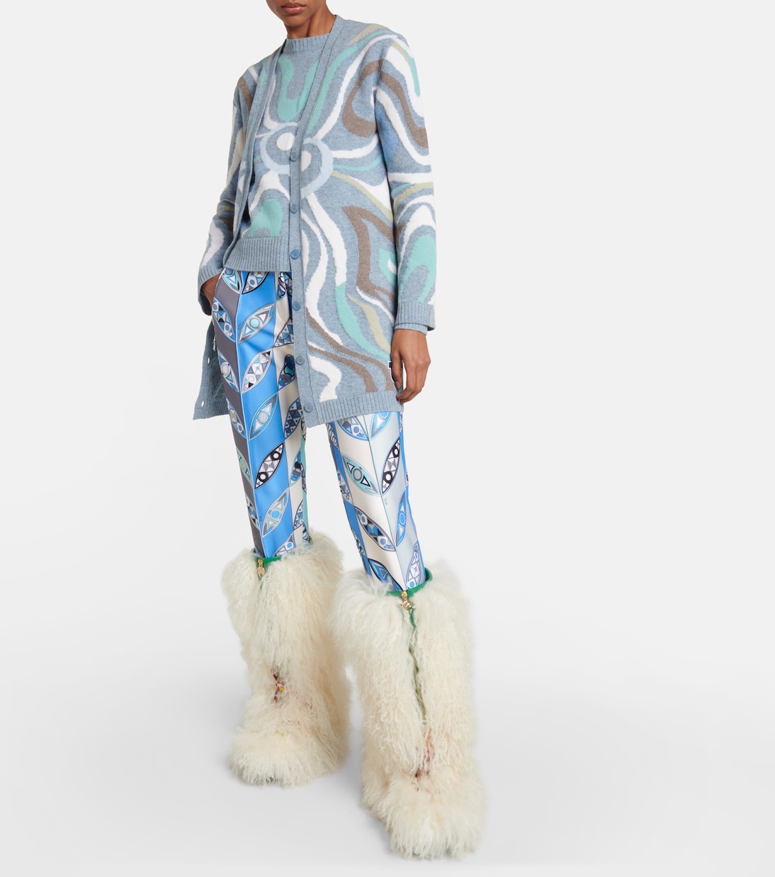 x Fusalp intarsia wool cardigan | Pucci