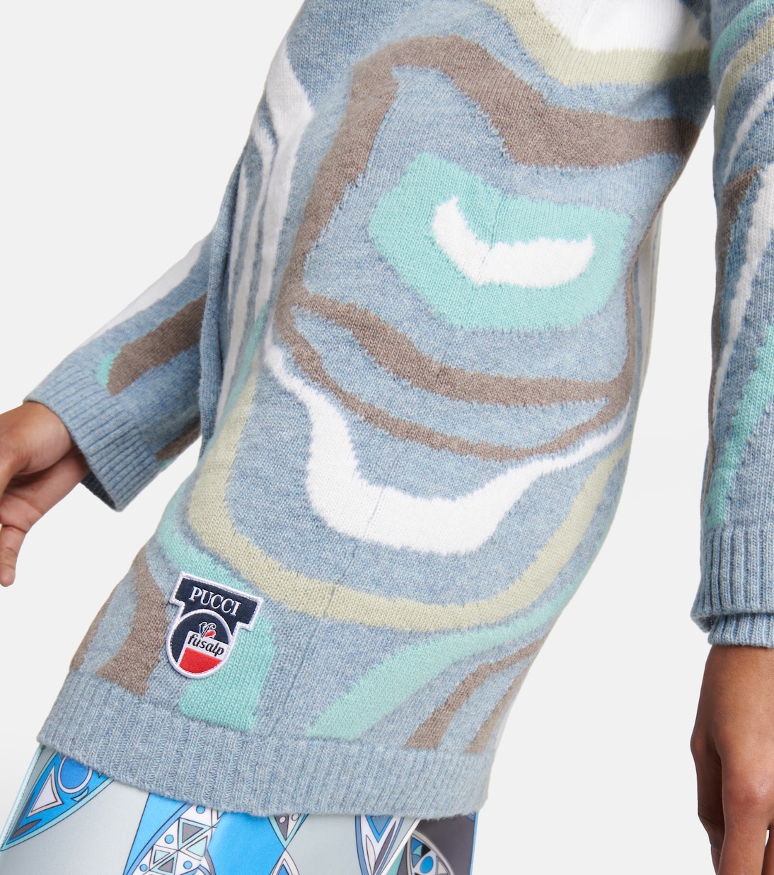 x Fusalp intarsia wool cardigan | Pucci