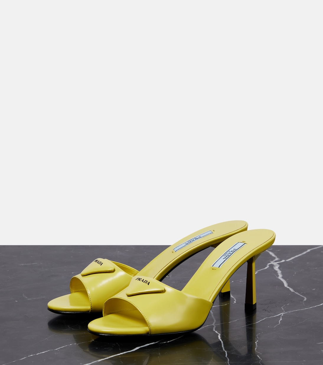 Pantoletten aus Leder | Prada