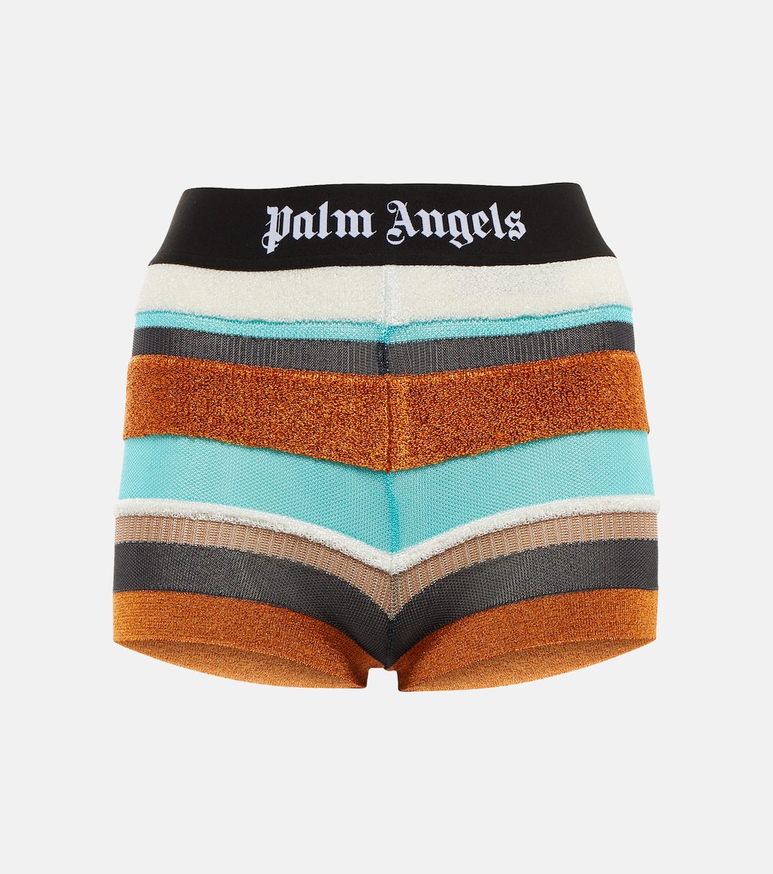 Shorts Lurex in maglia a righe | Palm Angels