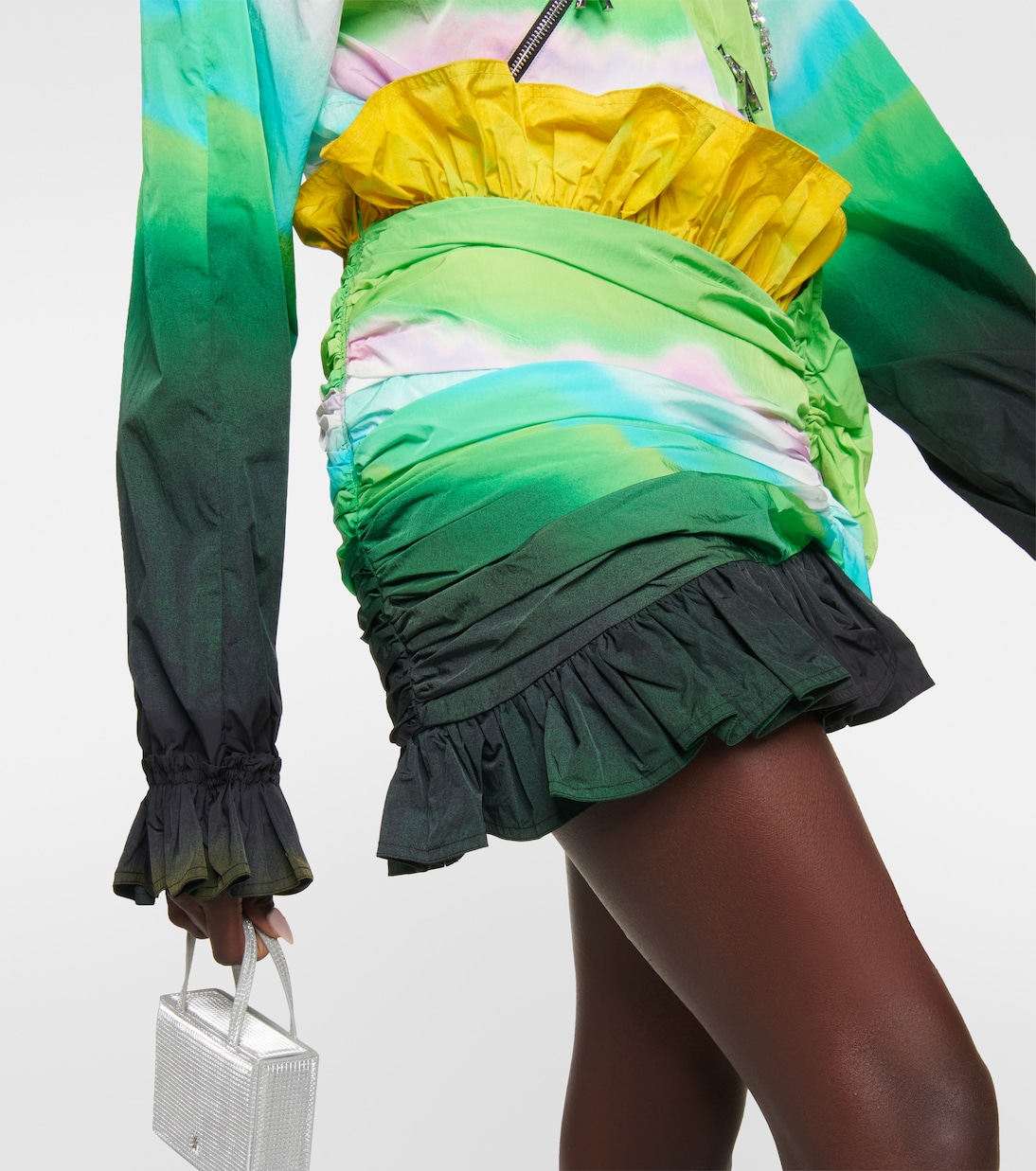 Ombré ruffled miniskirt | Area