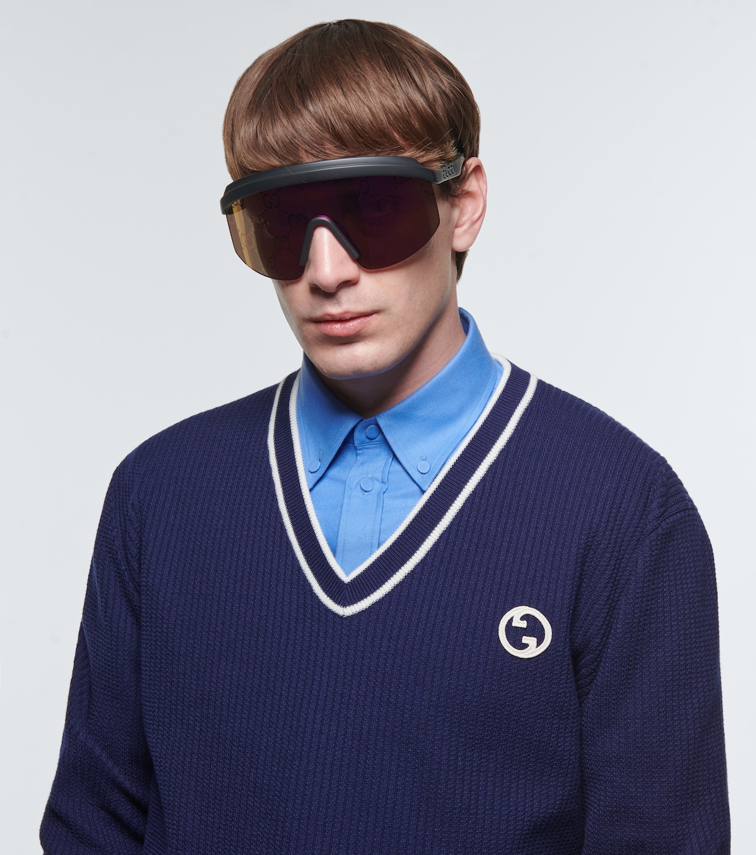 Occhiali da sole GG a maschera | Gucci