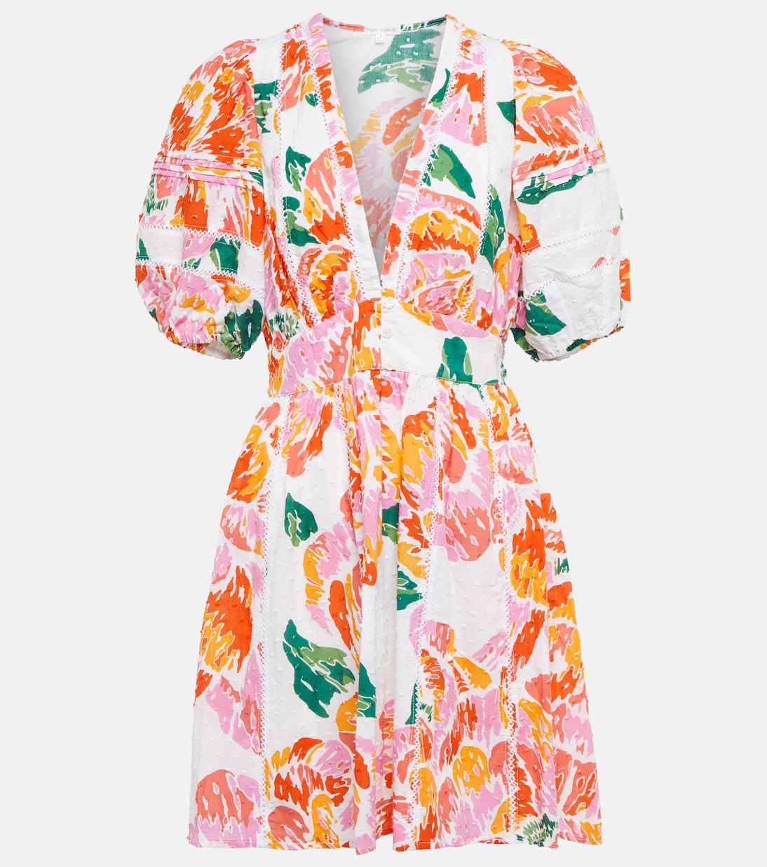 Reina printed cotton minidress | Poupette St Barth