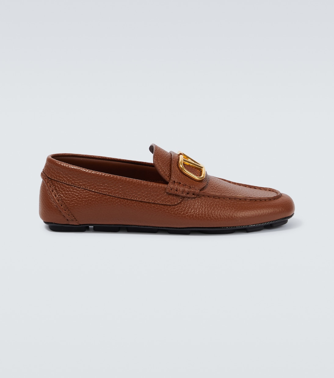 VLogo Signature leather driving shoes | Valentino Garavani