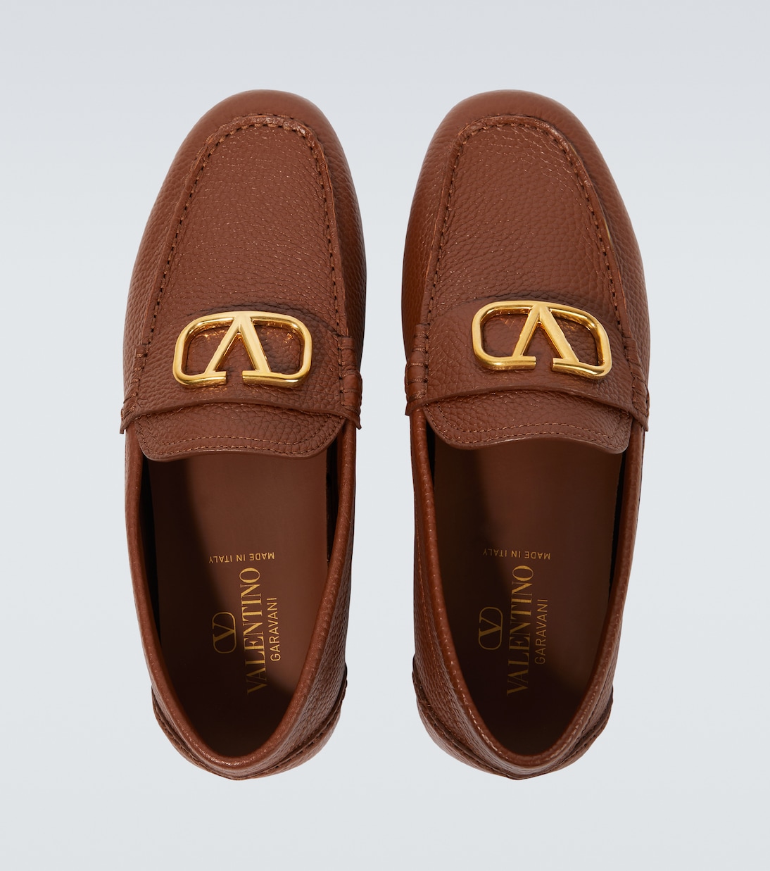 VLogo Signature leather driving shoes | Valentino Garavani