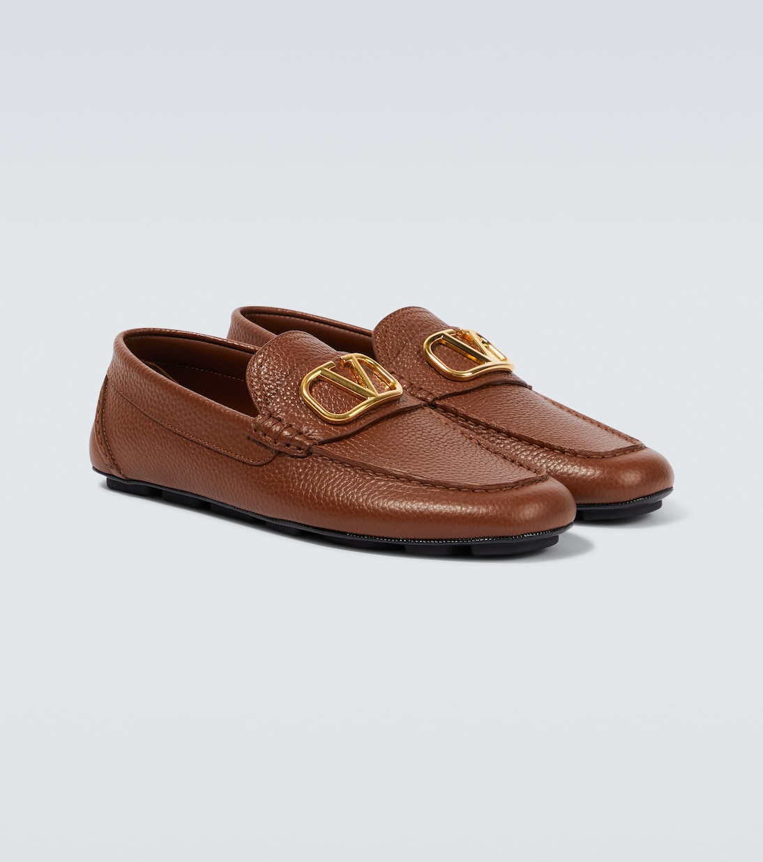 VLogo Signature leather driving shoes | Valentino Garavani