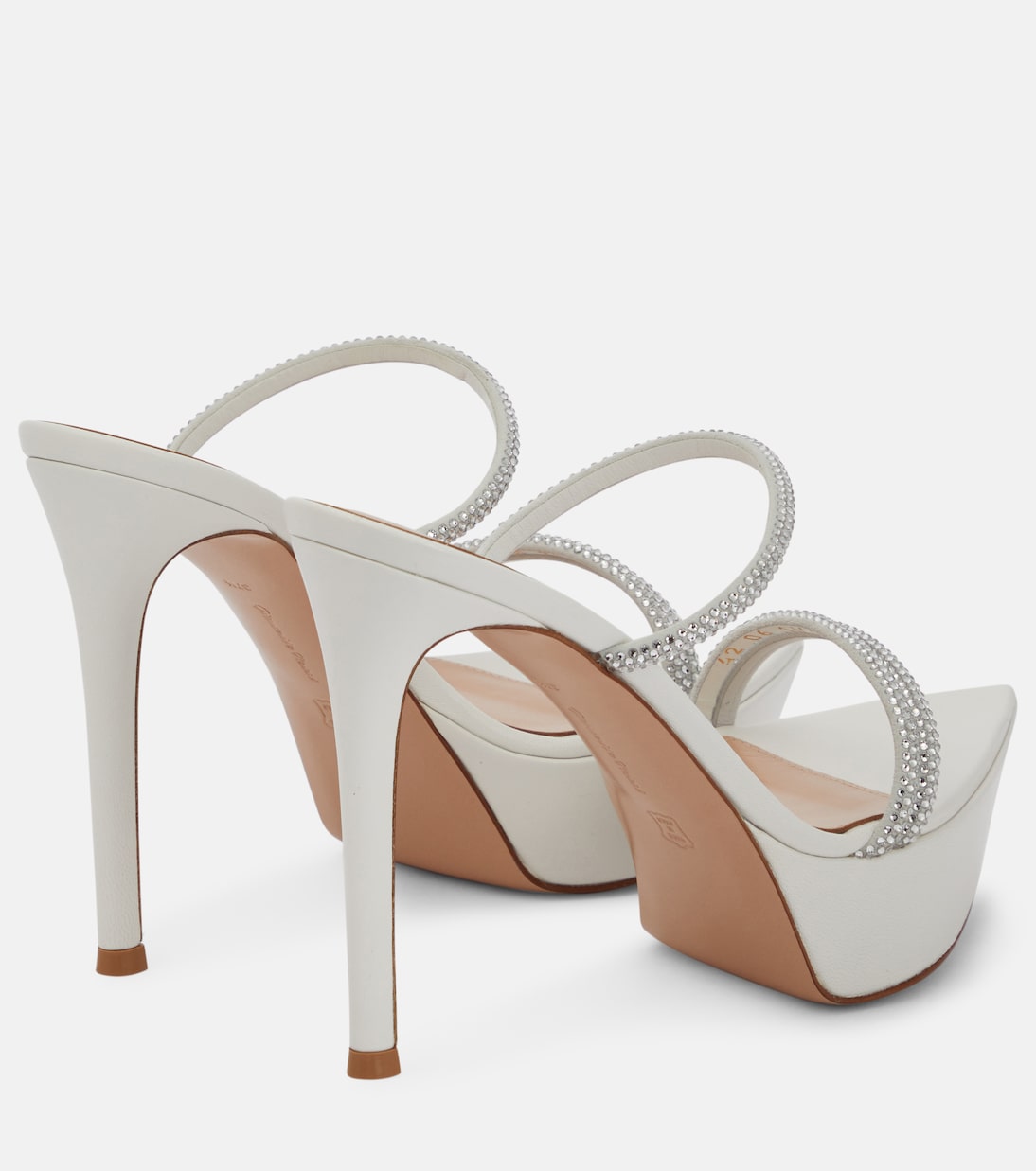 Cannes leather platform sandals | Gianvito Rossi