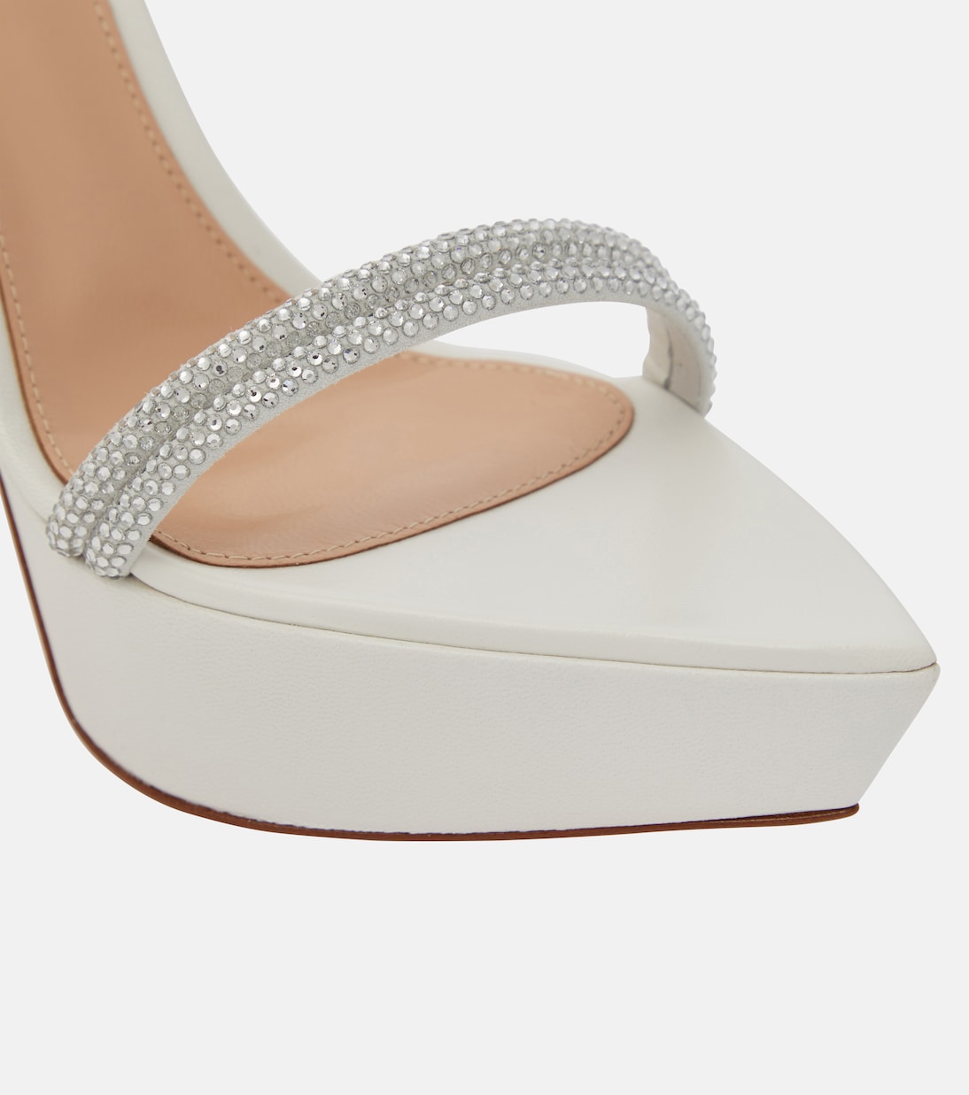 Cannes leather platform sandals | Gianvito Rossi