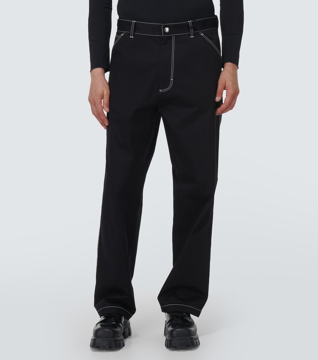 Pantalon en coton mélangé | Prada