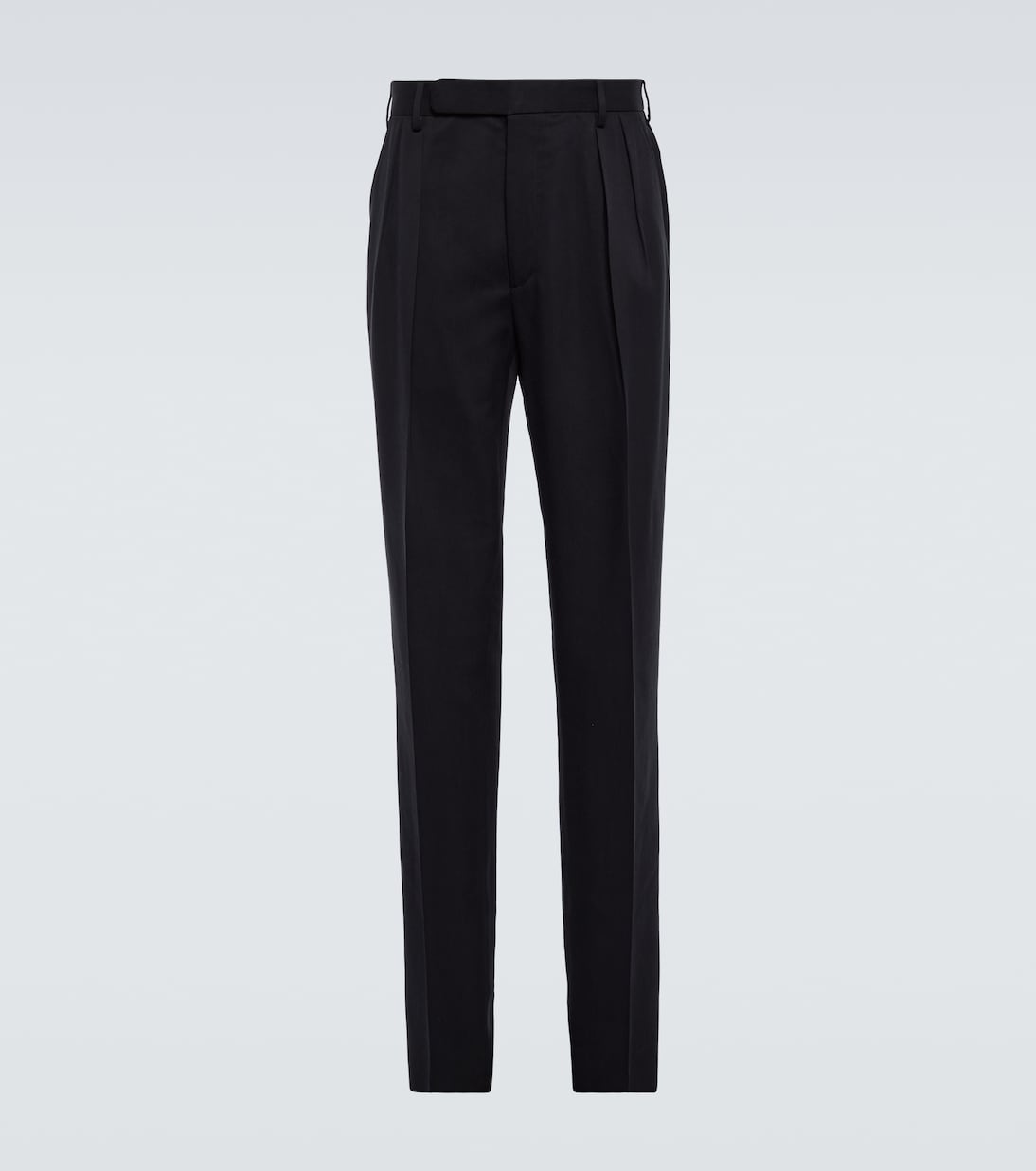 Pantalones en gabardina de seda plisada | Ralph Lauren Purple Label