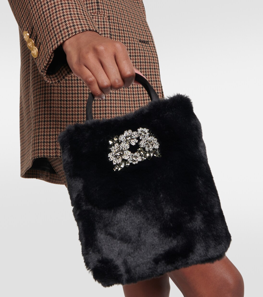 Drapé Pocket Bouquet Mini tote bag | Roger Vivier