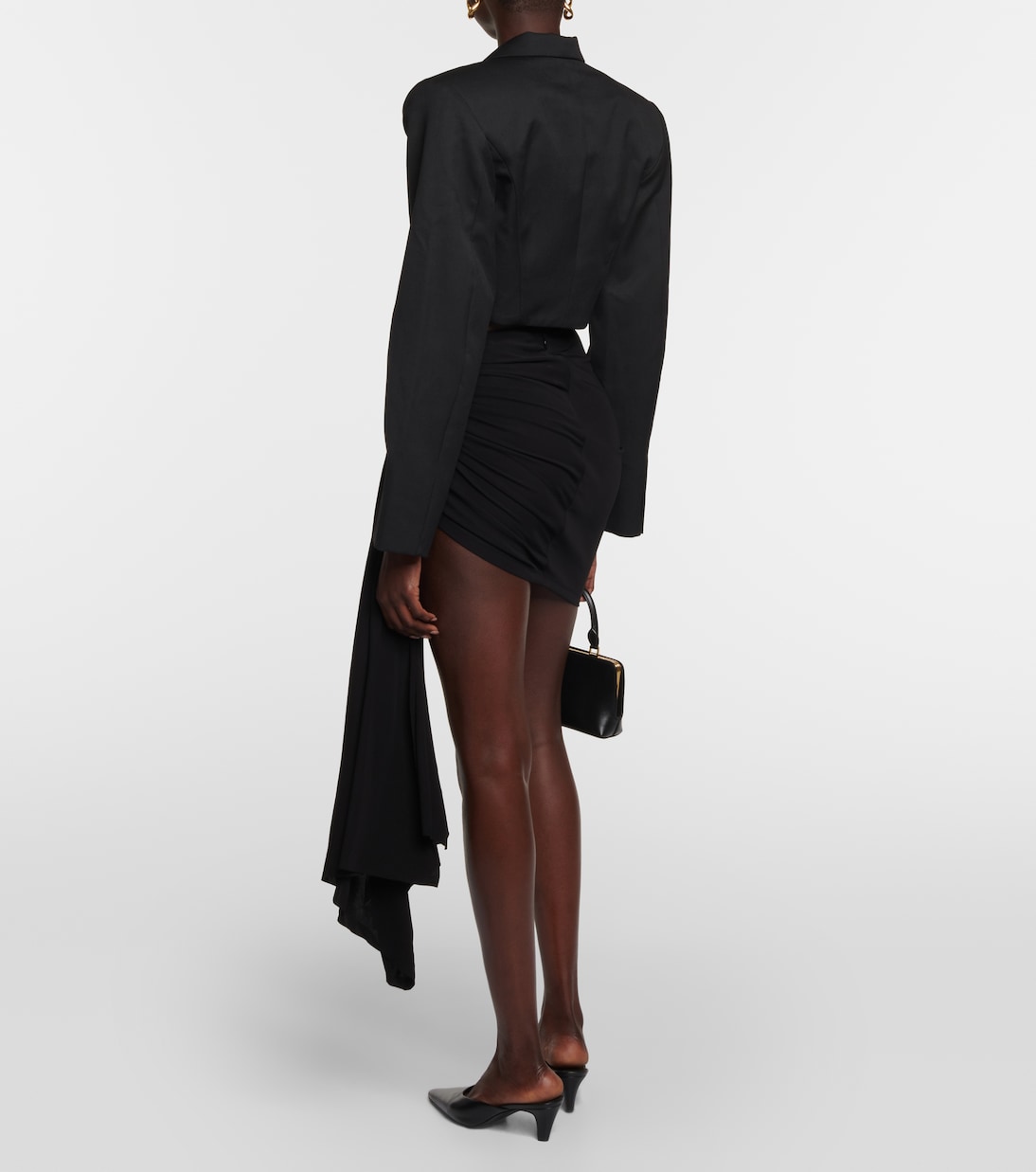 Blazer raccourci en laine | Christopher Esber