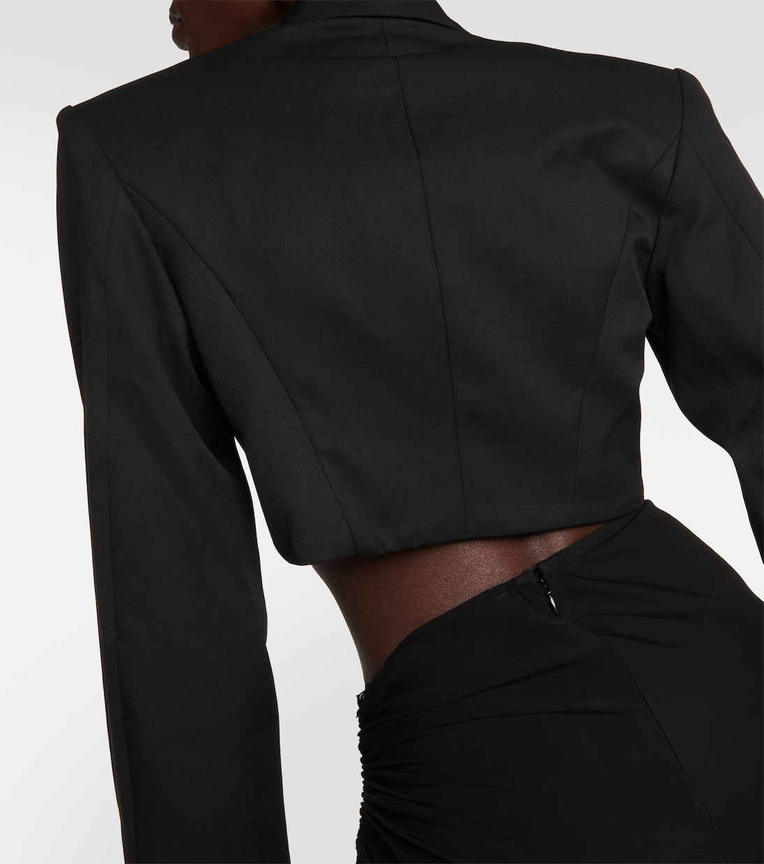 Blazer raccourci en laine | Christopher Esber