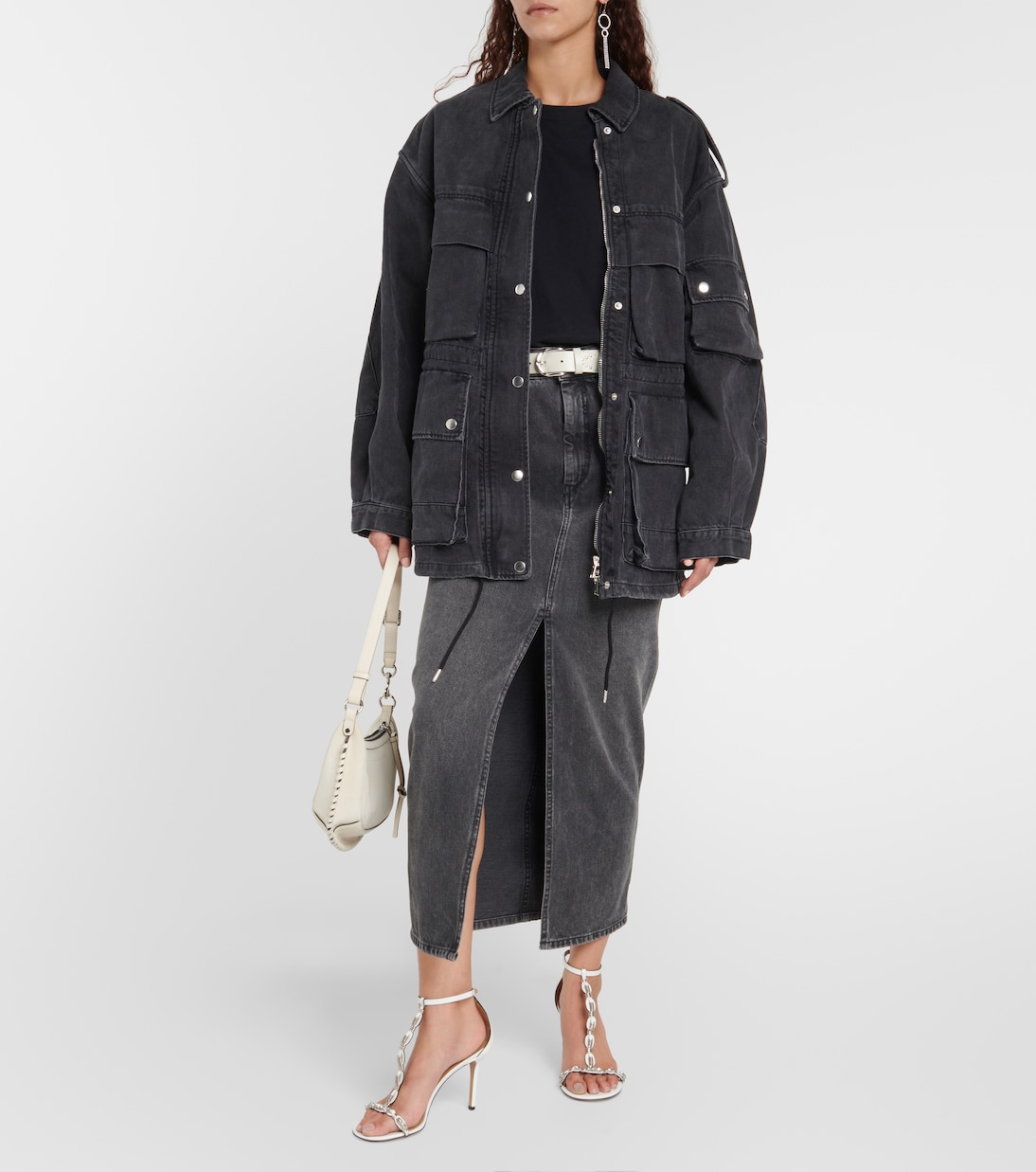Jupe longue Vinea en jean | Isabel Marant