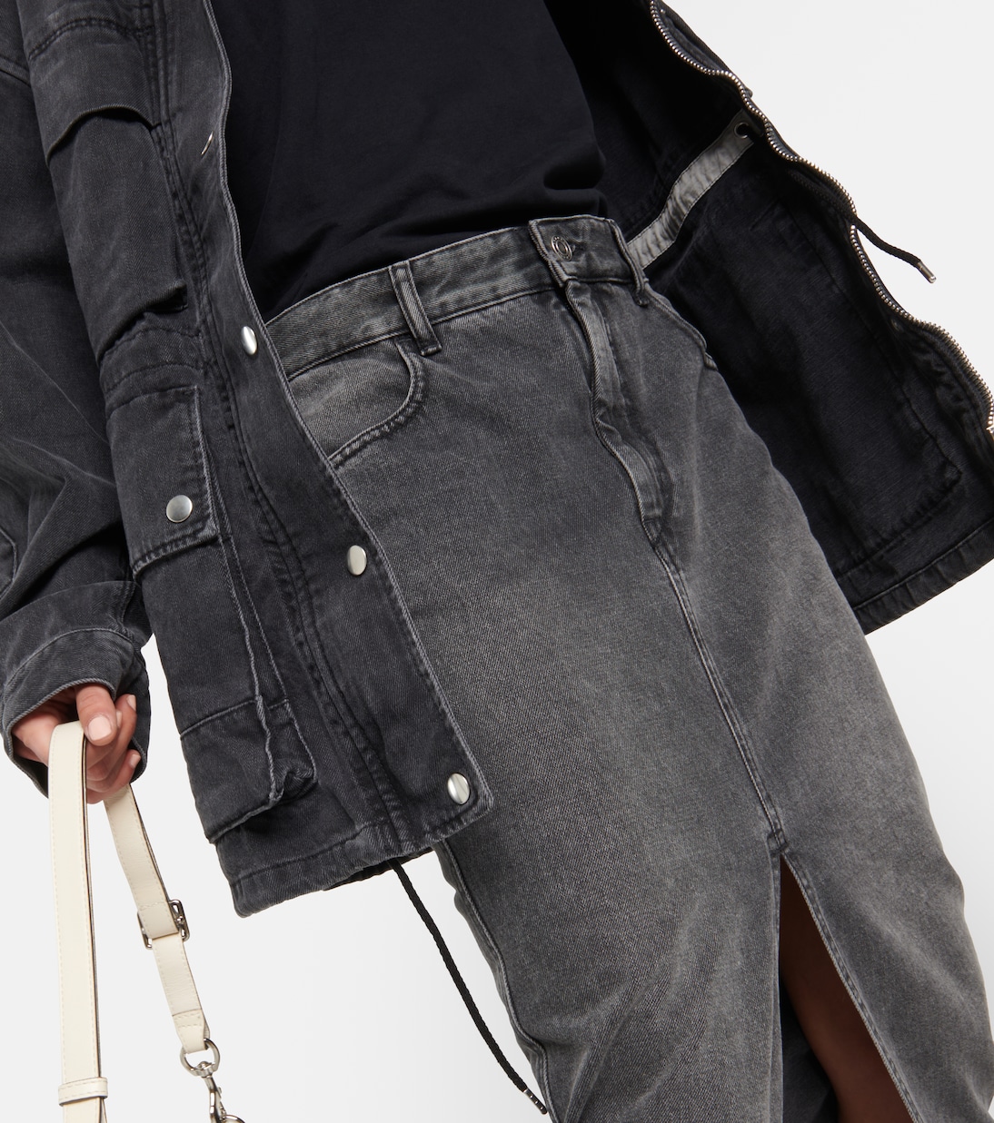 Jupe longue Vinea en jean | Isabel Marant