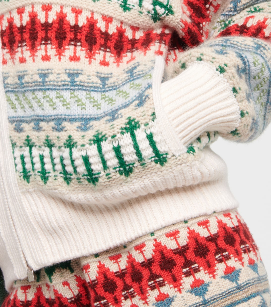 Sudadera con Cremallera en Cachemir de Lujo para Jóvenes