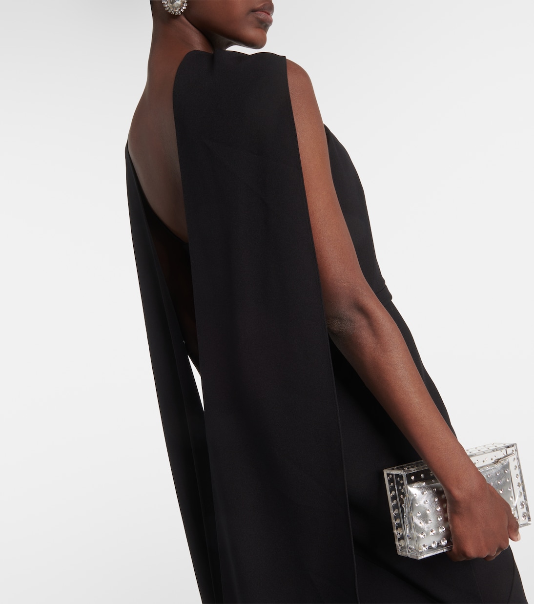 Robe Lilien aus Crêpe | Safiyaa
