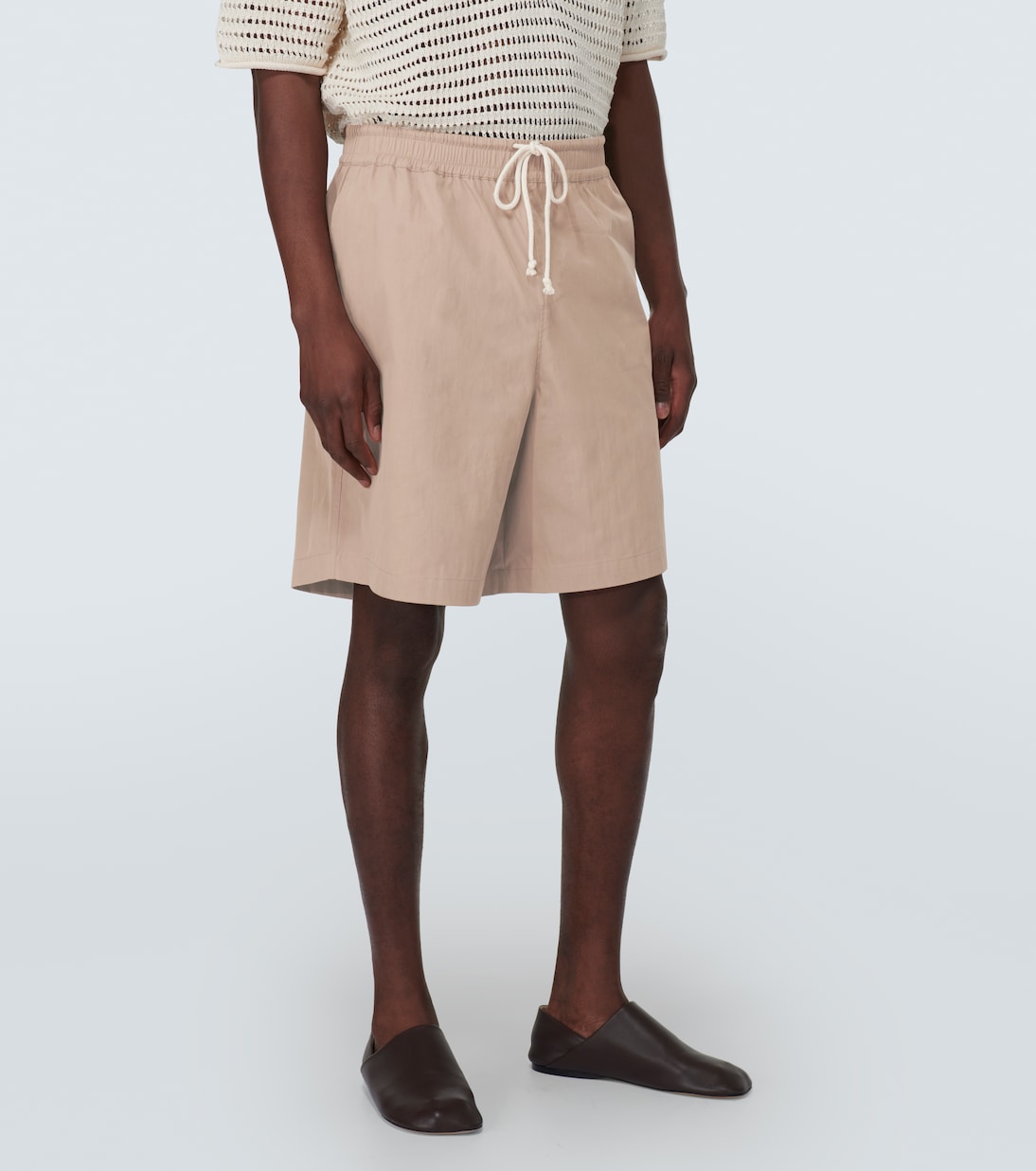 Shorts en mezcla de algodón | Commas