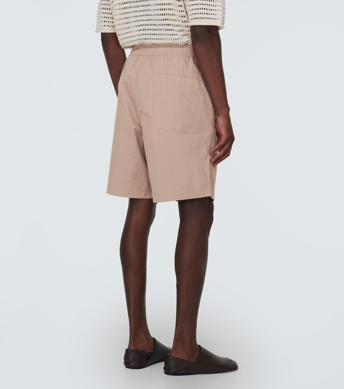 Shorts en mezcla de algodón | Commas