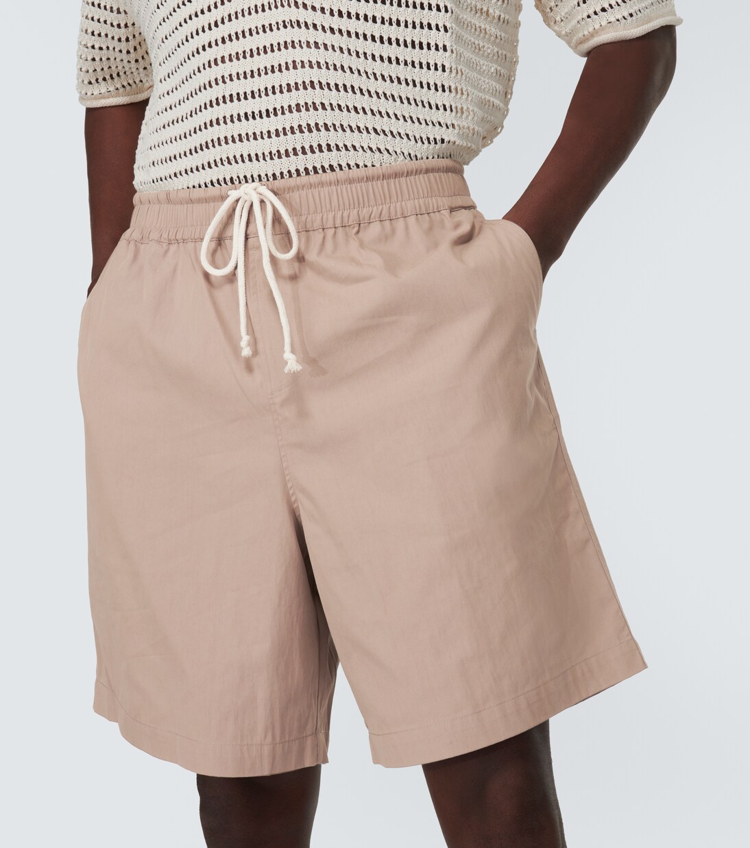 Shorts en mezcla de algodón | Commas