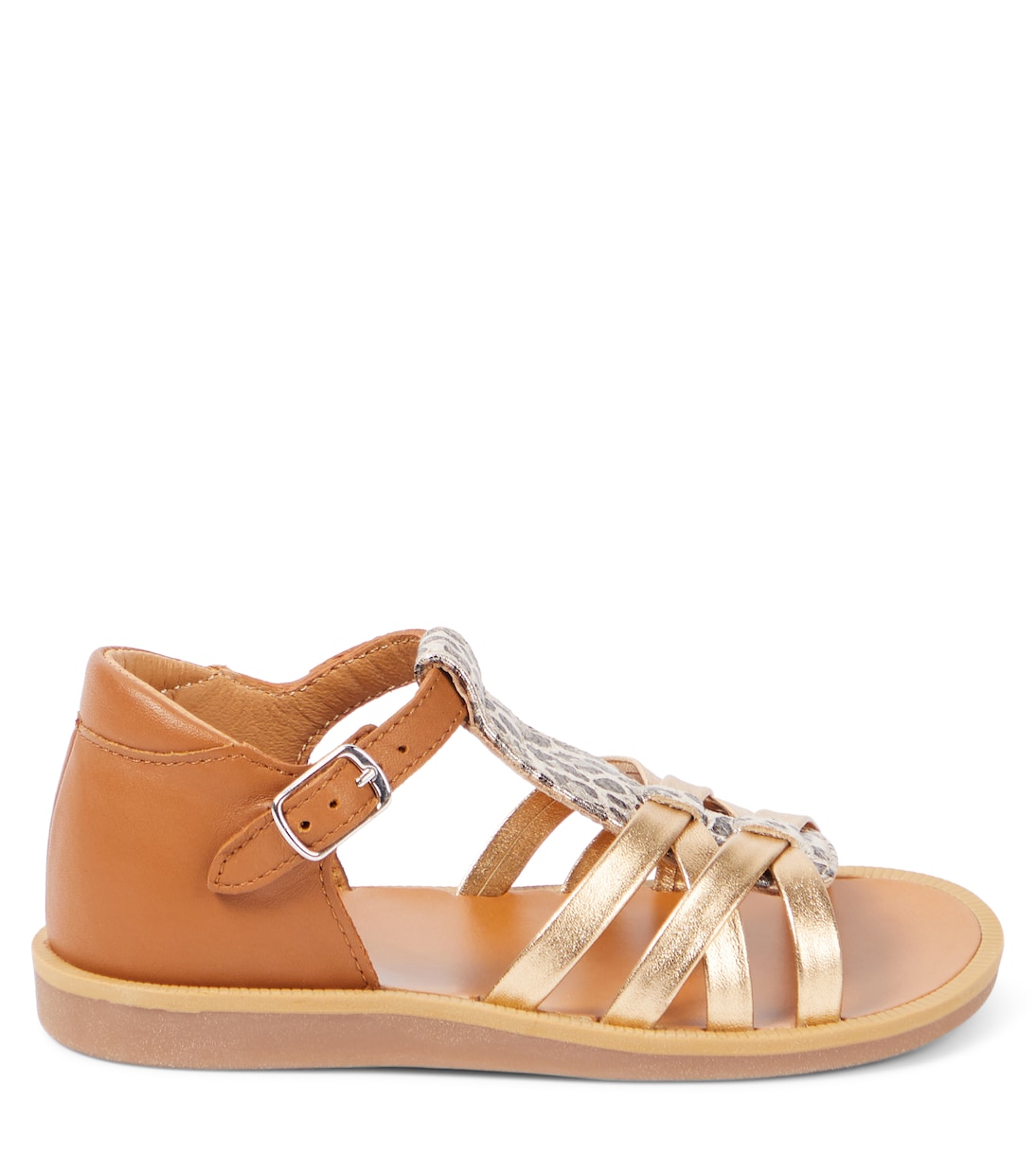 Sandali Poppy Back Neptune in pelle | Pom d'Api