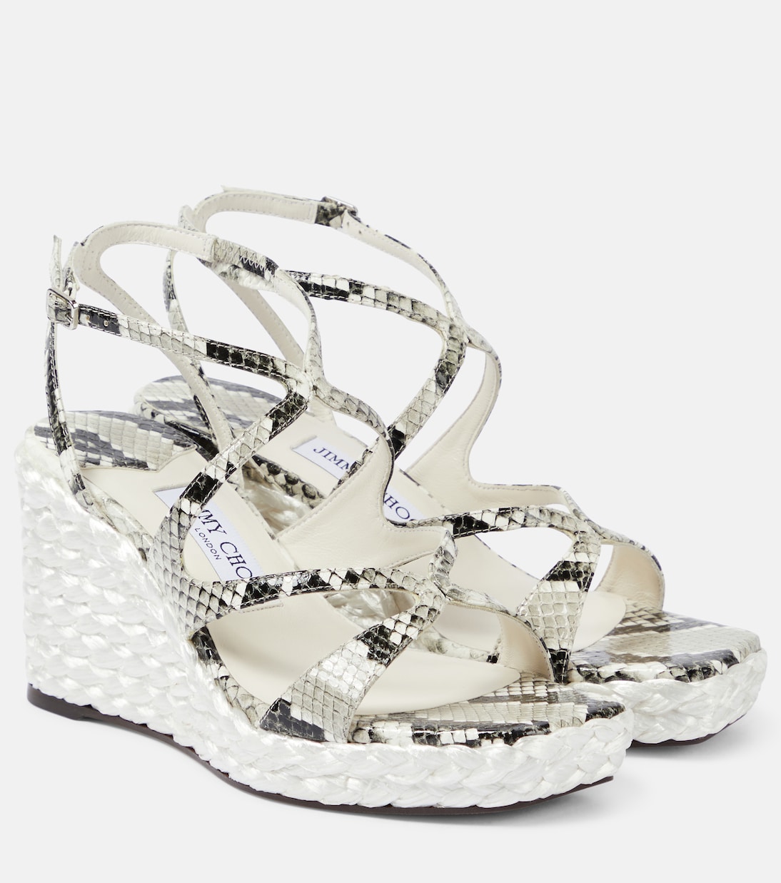 Sandali Ayla 85 in pelle con zeppa | Jimmy Choo
