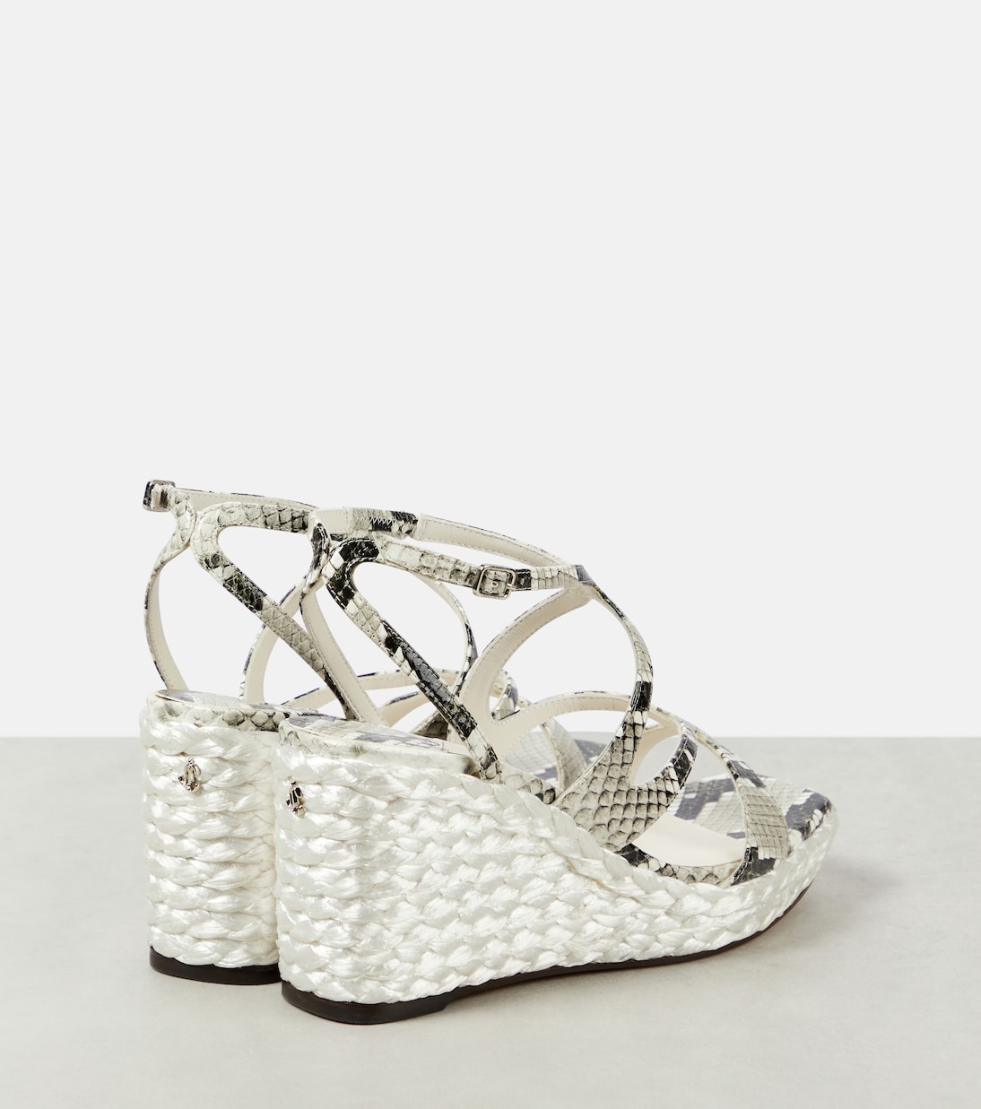 Sandali Ayla 85 in pelle con zeppa | Jimmy Choo