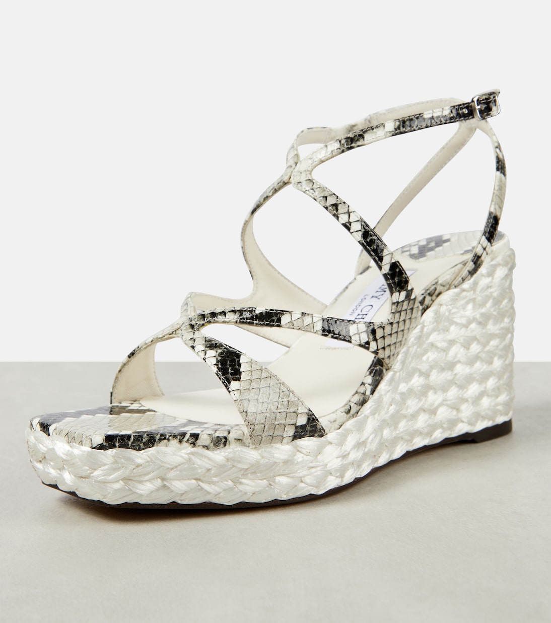 Sandali Ayla 85 in pelle con zeppa | Jimmy Choo