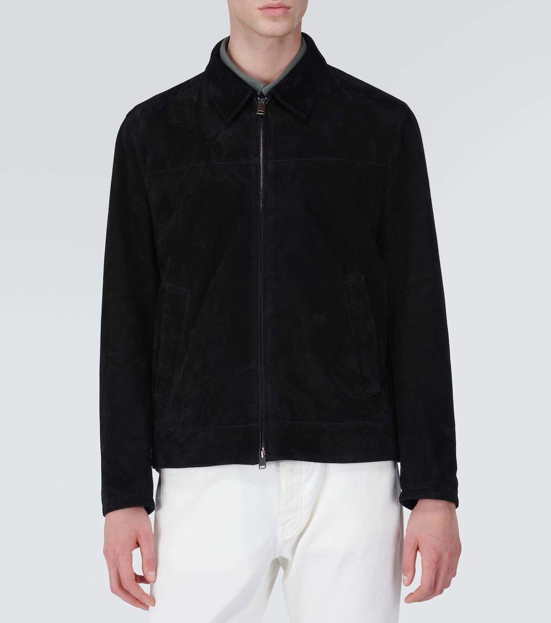 Suede blouson jacket | Brioni