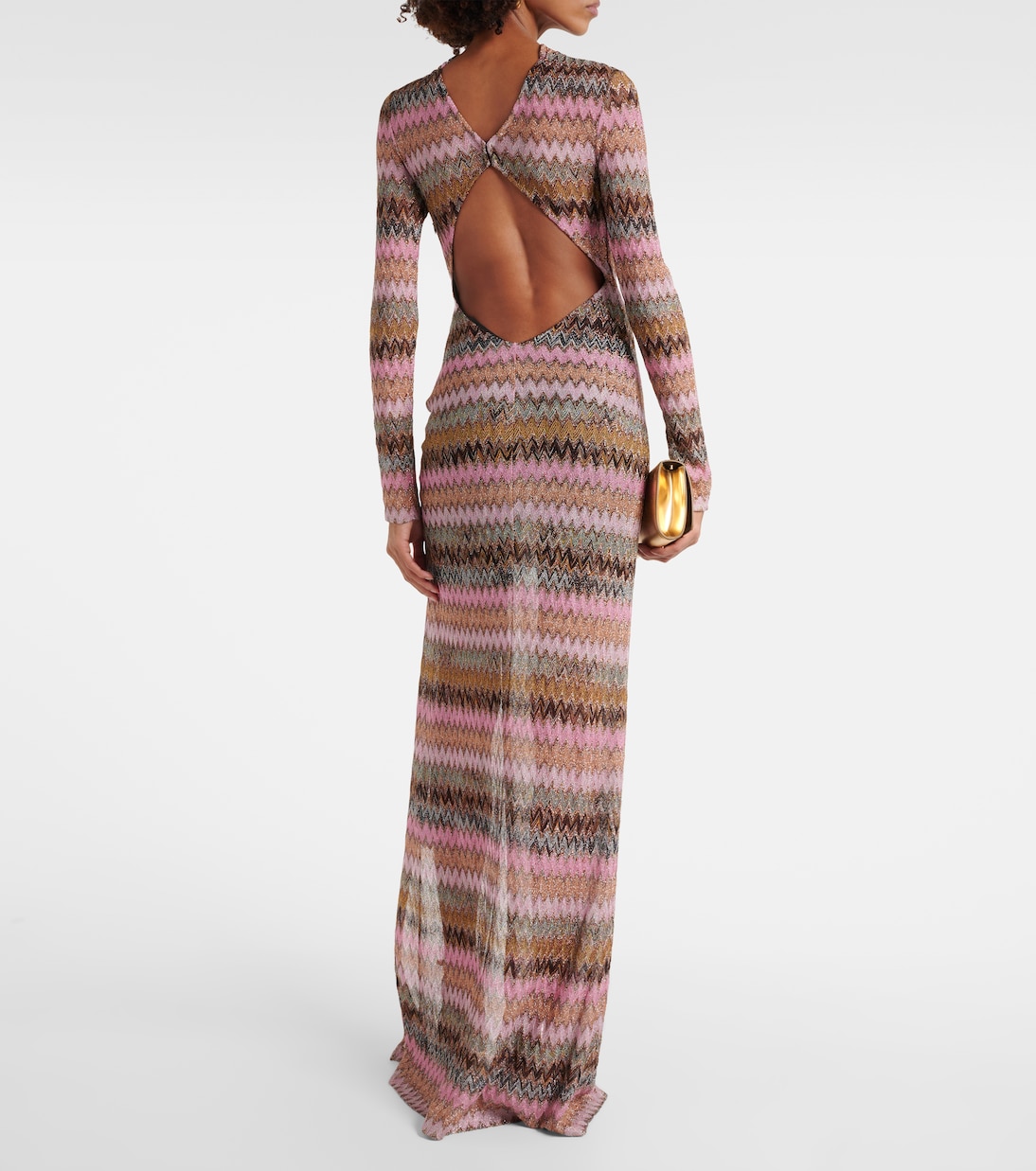 Abito lungo a zig-zag con cut-out | Missoni