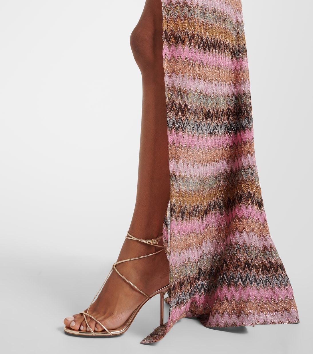Abito lungo a zig-zag con cut-out | Missoni