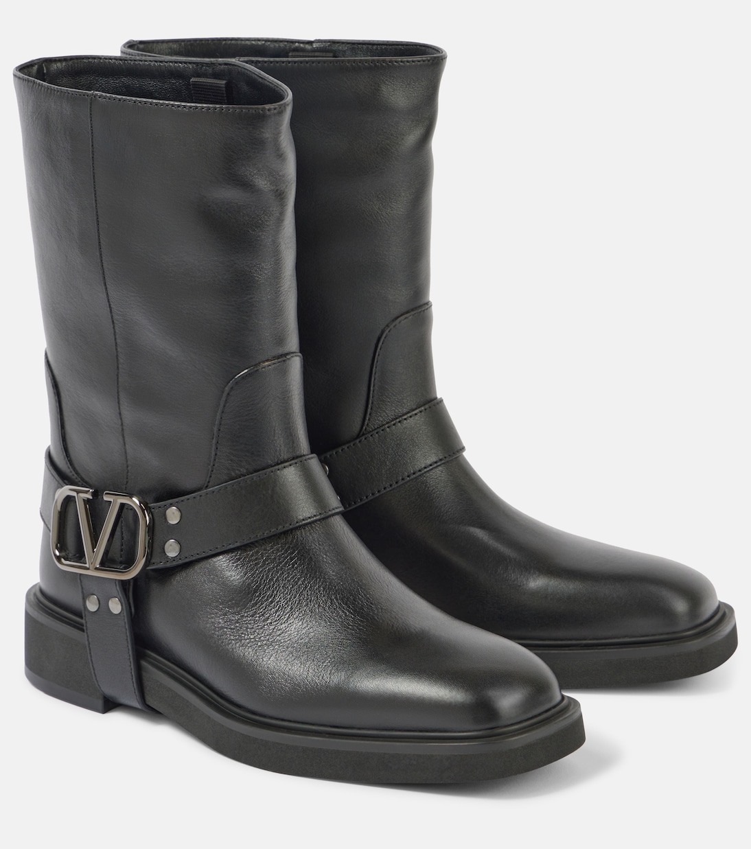 Botas biker VLogo Signature de piel | Valentino Garavani