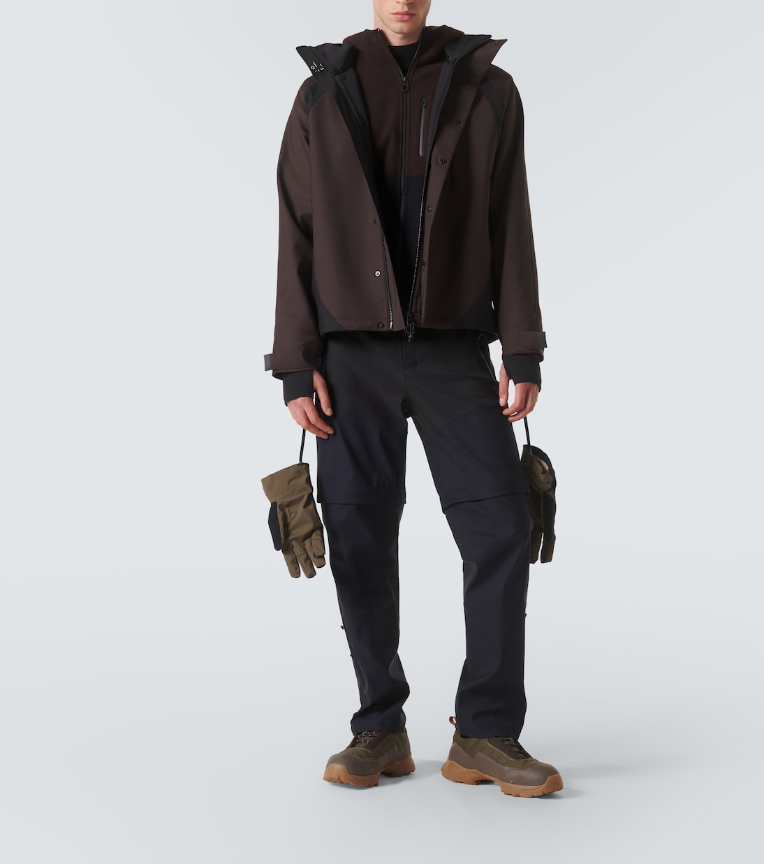 High-rise wool-blend track pants | Loro Piana