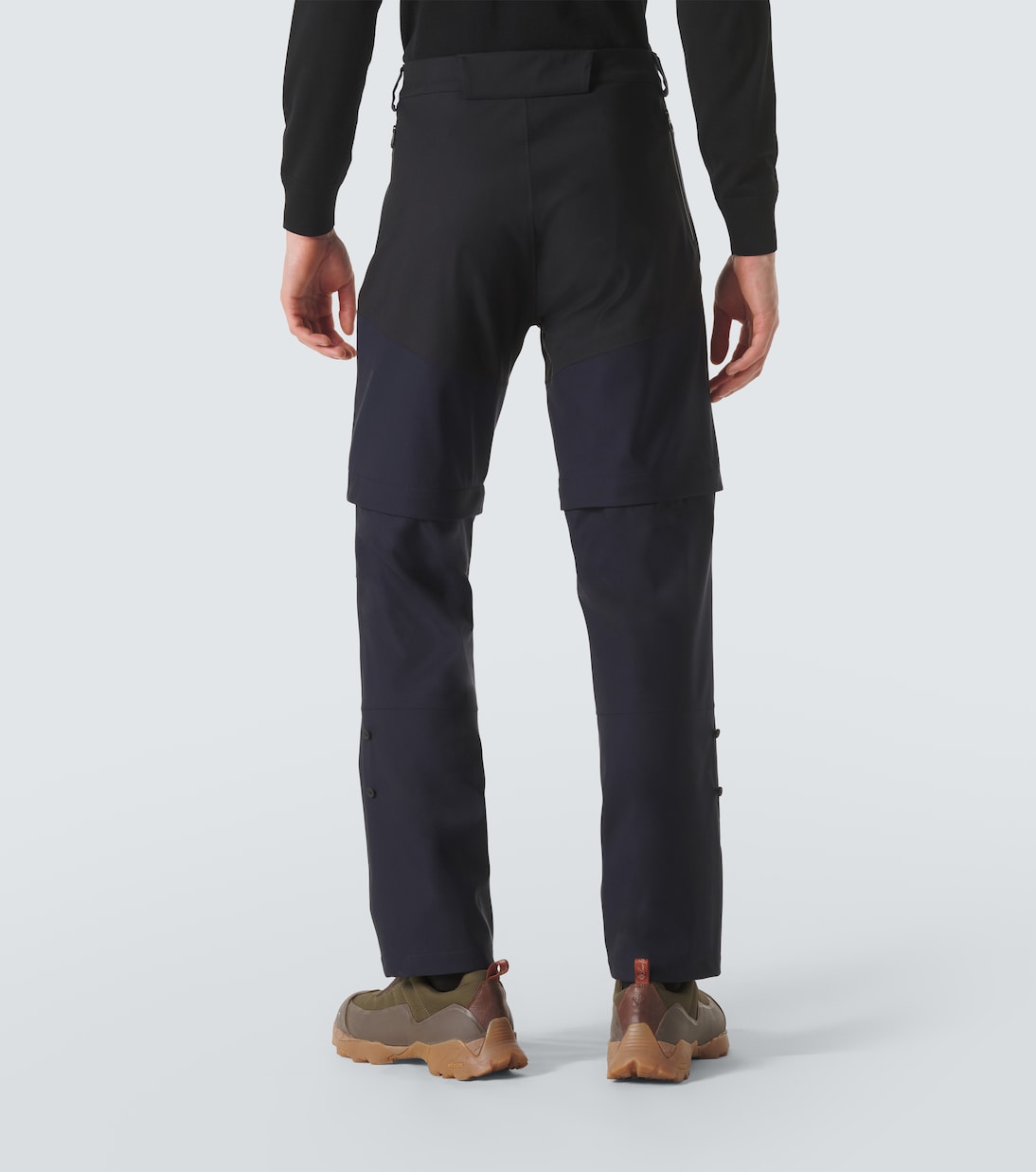 High-rise wool-blend track pants | Loro Piana