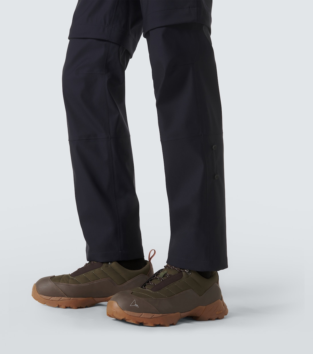High-rise wool-blend track pants | Loro Piana