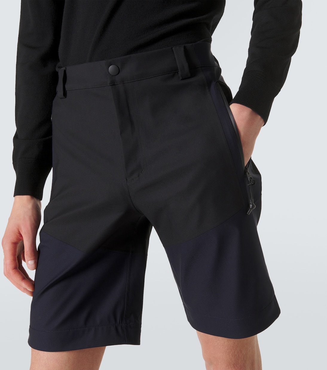High-rise wool-blend track pants | Loro Piana