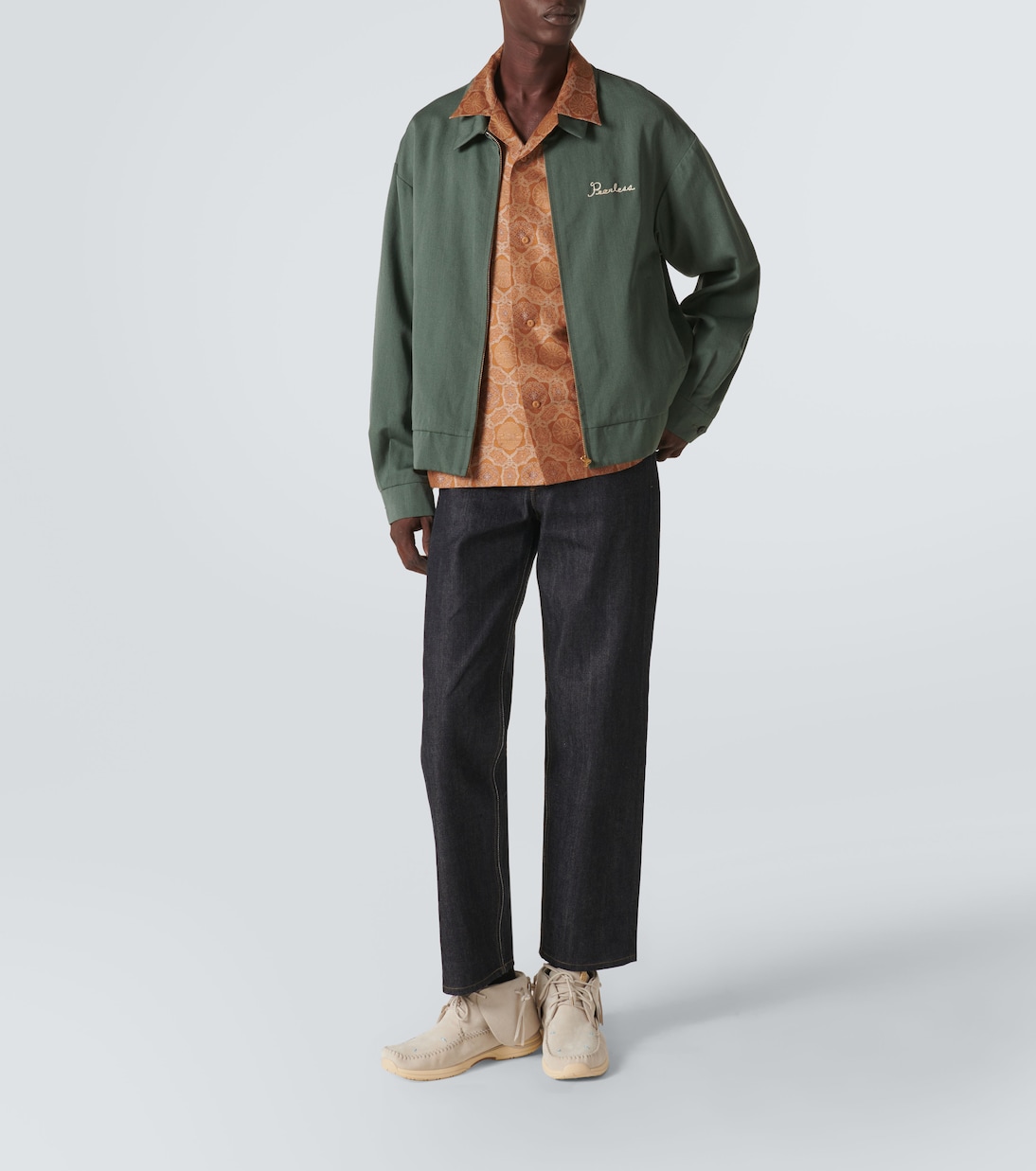 Alcan wool and linen satin jacket | Visvim